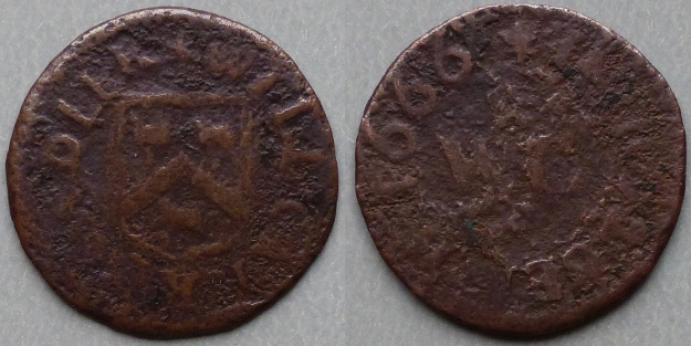 Holbeach, Will Carre 1666 farthing